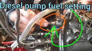 diesel pump fuel setting | pump prashor setting