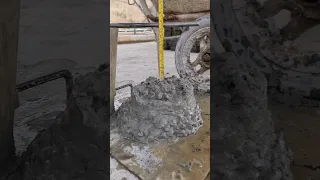 Very Good Slump Concrete #youtubeshorts #concreting #buildingfoundation #shortsvideo #shorts