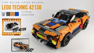 Salvage Parts to Build LEGO Technic 42138 Ford Mustang Shelby® GT500® [Stop Motion and Speed Build]