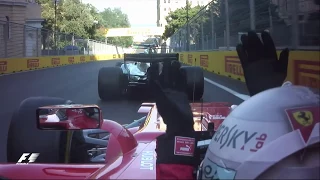 Hamilton and Vettel Collide in Baku | F1 Most Dramatic Moments 2017