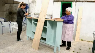 Transformación MUEBLE de CABAÑA en RUINAS😍 + CUADRO decorativo original ❤️ Reforma de CABAÑA/ Goboo