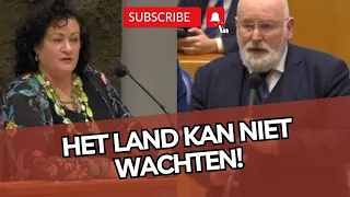Caroline van der Plas zet zeurende Timmermans op zijn PLEK! 'Het land kan niet wachten!'