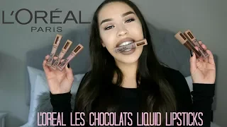 NEW L'OREAL LES CHOCOLATS INFALLIBLE PRO MATTE LIQUID LIPSTICK: All 6 Shades| Victoria Lane 2018