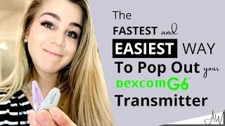 The EASIEST Way to Pop Out Your  Transmitter to Restart Dexcom G6 Sensor