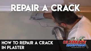 How to repair a crack in plaster