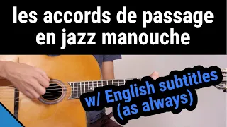 Les accords de passage en Jazz Manouche