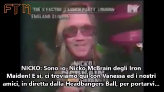 Nicko McBrain e la frecciatina verso Bruce Dickinson al party di "The X Factor" (1995) SUB-ITA