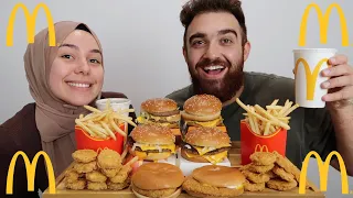 MCDONALDS MUKBANG | 2 BIG MACS | 2 QUARTER POUNDERS | 2 CHICKEN & CHEESE | MCNUGGETS | FRIES!