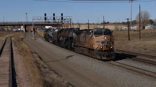 The Union Pacific Silvis Equipment move Ft. UP #3985, #5511, #6936