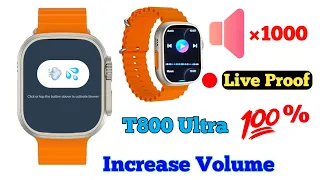 T800 Ultra Ka Volume Kaise Increase Kare |How To Increase Volume Of T800 Ultra #smartwatchclub #t800