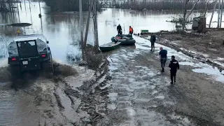 Оренбуржье приходит в себя после паводка. Уровень воды в реке Урал значительно снизился
