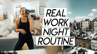 my very realistic work night routine | 9-5 job night routine!