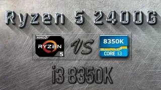 RYZEN 5 2400G vs i3 8100 - BENCHMARKS / GAMING TESTS REVIEW AND COMPARISON / Ryzen 5 vs Coffee Lake