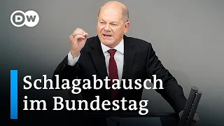 Scholz und Merz im Bundestag: Heftiger Schlagabtausch um Energiepolitik | DW Nachrichten