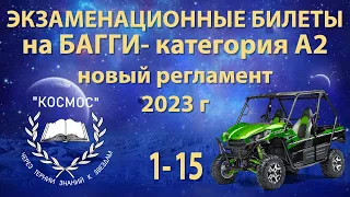 Билеты с 1 по 15 на категорию А2 - БАГГИ - новый регламент 2023