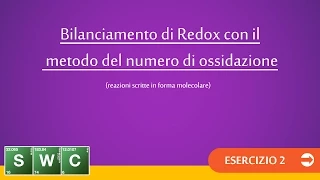 Bilanciamento col metodo del n°ossidazione - Ex.2