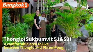 Soi Sukhumvit 51&53 is a comfortable area to live between Thonglo and PhromPong.