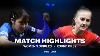 Miu Hirano vs Barbora Balazova | WTT Star Contender Doha 2021 | WS | R32 Highlights