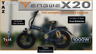 ENGWE X20 FAT BIKE Monstrueux & Performant - PUISSANCE CONFORT et AUTONOMIE !