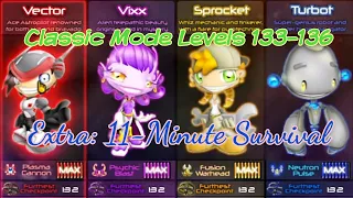 AstroPop Deluxe - Classic Levels 133-136 (All Characters), Followed by Survival Mode (11 Minutes)