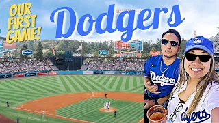 Our First Time at DODGER Stadium Vlog | Los Angeles Dodgers 2022