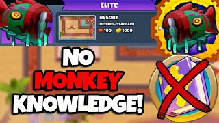 Bloonarius Elite Tutorial || No Monkey Knowledge || Resort (BTD6)
