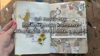 PROCESS VIDEO for Get Messy May 2024. Plus my review of scrapbooking papers from BLEDS