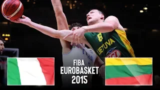 Italy 🇮🇹 v Lithuania 🇱🇹 - Classic Full Game | FIBA EuroBasket 2015