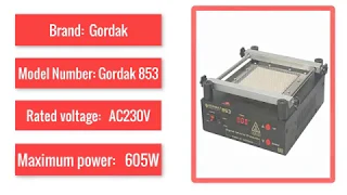 BGA solder stations Gordak 853 IR preheater station lead free preheating station