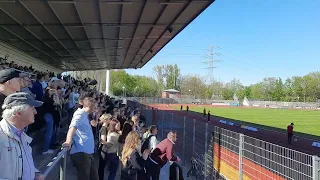 Gute stimmung in Lohrheidestadion von SG Wattenscheid 09 fans gegen 1.FC Kaan-Marienborn 18.04.2022