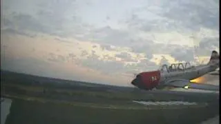 aerostars in cockpit and evening