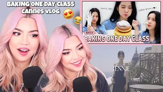[REACTION] JENNIE CANNES VLOG / JISOO BAKING ONE DAY CLASS