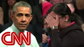 Emotional student comes out to Obama