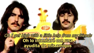 With a little help of my friends - The Beatles (LYRICS/LETRA) [Original]