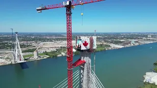 Gordie Howe International Bridge Construction Progress - September 1, 2023