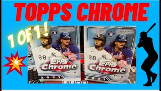 2021 Topps Chrome Baseball Retail Blaster Boxes ** 1 of 1 & Auto! + Sepia and Pink Parallels! **