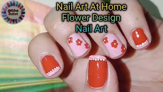 🌸 Flower Design Nail Art|Easy Flower Design Nail Art|#@ShiluuNailArt