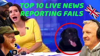 Top 10 Live News Reporting Fails REACTION!! | OFFICE BLOKES REACT!!