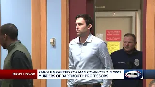 Parole granted for man convicted in 2001 killings of Dartmouth professors