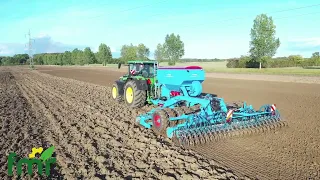 Lemken Diamant 16 and Solitair KK doing the perfect job in heavy soil conditions.
