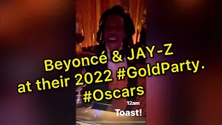 Beyoncé & JAY-Z at their 2022 #GoldParty #Oscars