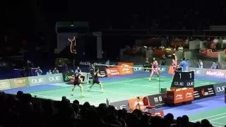 Super smashes of Fu Haifeng, Lee Yong Dae, great angle Semi Final SF Singapore Open 2016