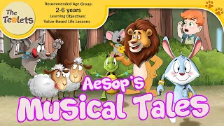 Aesop's Musical Tales I Fables I Hare and Tortoise I Bedtime Stories I Big Bad Wolf I The Teolets