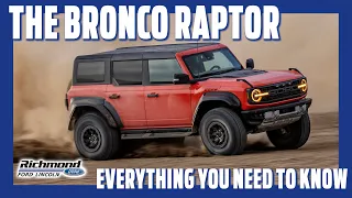 NEW! Bronco Raptor Overview: Everything You Need To Know!