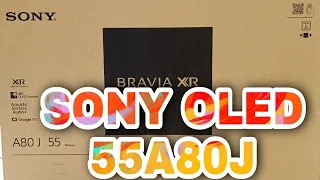 SONY OLED 55" 4K 55A80J UNBOXING #OLED #SONYTV #GOOGLETV #SONYBRAVIA