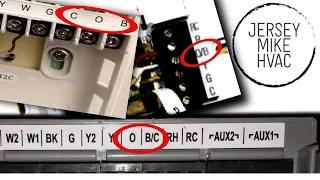 Heat Pump Thermostat O, B, and C Terminal Variations Explained