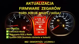 #Aktualizacja #ROM zegarów Ford #Focus MK2FL Kuga MK1aktywacja DDS RDS Ford ECO Mode Update Firmware