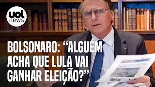 Bolsonaro ataca Datafolha e sistema eleitoral: 'Alguém acredita que Lula ganha no 1º turno?'