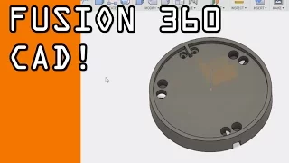 Intro to Fusion 360 CAD Tutorial: Probe Disc! FF36