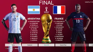 PES 2021 - Argentina vs France - Final World Cup 2022 Full Match All Goals HD Messi vs France